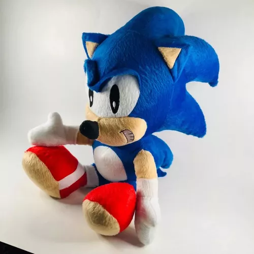 Boneco De Pelúcia Sonic Brinquedo Fofo 40 Cm