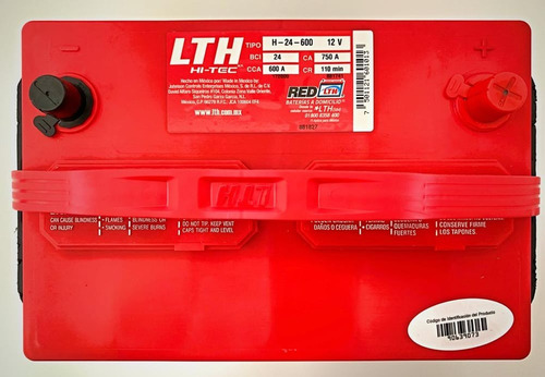 Batería Lth Hi-tec Modelo: H-24-600