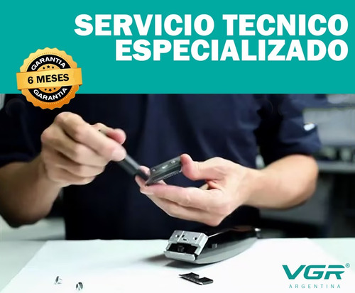 Cortadora Pelo Barba Clipper Vgr V-671 Recargable Usb Panel