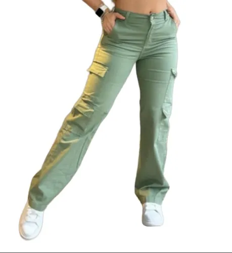 Pantalones Militares Oliva Mujer