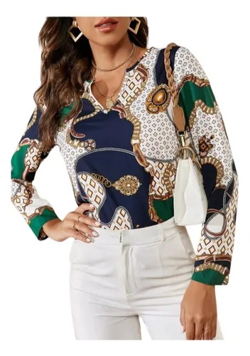 Shein Blusa Elegante De Mangas MercadoLibre