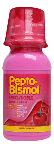 Pepto Bismol Cereza Suspensión, 1 Frasco 118 Ml