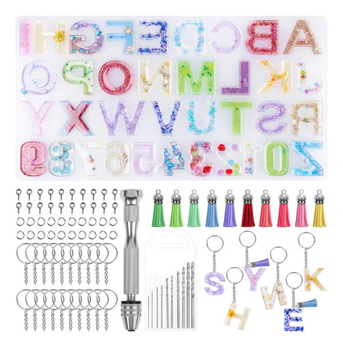 Moldes De Resina De Silicona Alfabeto, , Moldes De Epox...