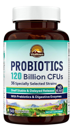 Probioticos Prebioticos Enzimas Digestivas 36 Cepa 120billon