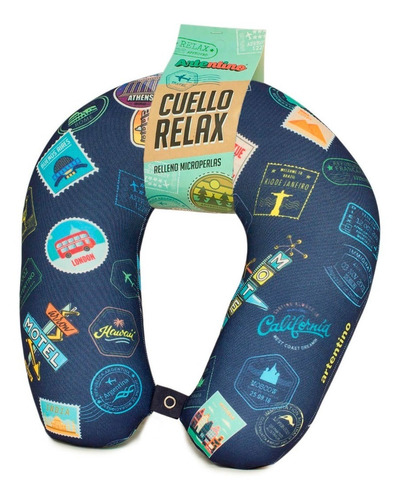 Imagen 4 de 10 de 3 Cuello Almohada Viaje Relax Microperlas Hombre Mujer Niños