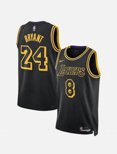 Jersey Nba Kobe #8/24 Lakers Edición Especial Black Mamba