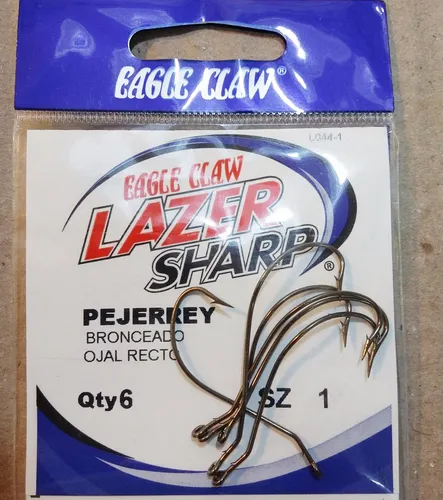 Anzuelo Eagle Claw L044 Laser Sharp Número 2 Ideal Pejerrey