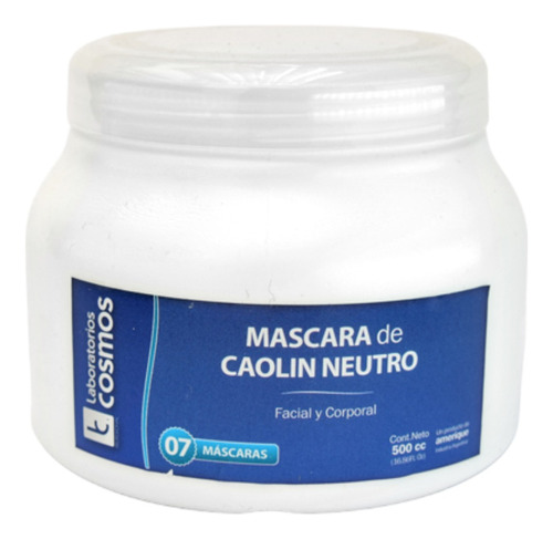 Mascarilla Facial  Arcilla Blanca De Caolin X 250cc