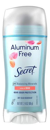 Secret Desodorante Sem Alumínio Notes Of Roses 48hrs 68g Eua