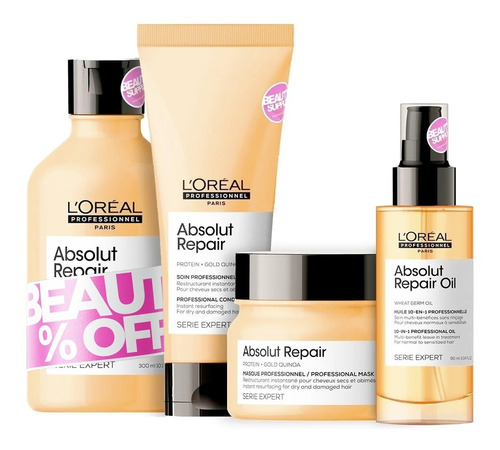 Pack Completo De Loreal Absolut Repair Con Aceite, Dañados