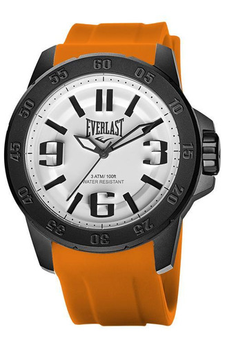 Relógio Masculino Everlast Laranja Garantia De 2 Anos E6953