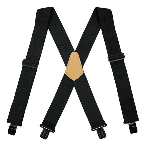 Tirantes Para Hombres Melotough Elastico 5 Cms Negro