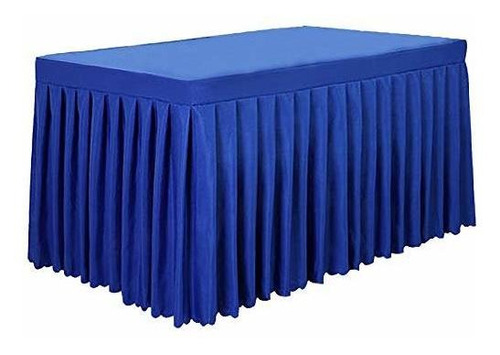 Mantel De Poliéster Para Mesa 8' Ft Azul Royal