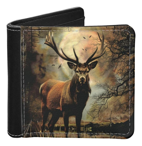 Uinddwcb Cartera Plegable Para Hombre Estilo Gótico Monedero