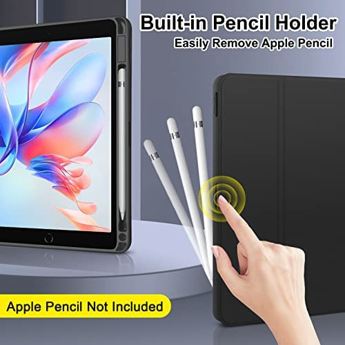 Funda Con Teclado Goojodoq / For iPad 10.2 / Black