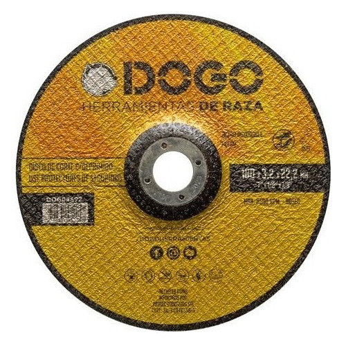 Disco Desbaste Amoladora 7´´ 180mm X 3.2 Dogo X25 Unidades