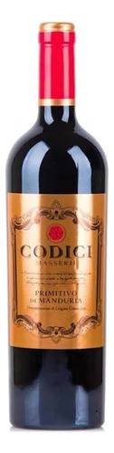Vinho Codici Primitivo Di Manduria 750ml