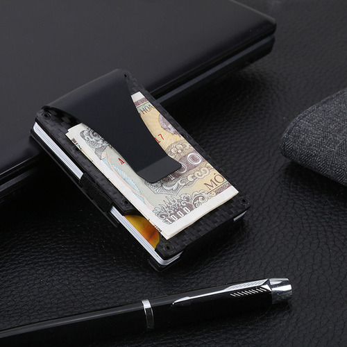 Cartera For Hombre, Cartera Metálica Con Clip For Billetes