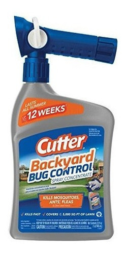 Cutter Backyard Bug Control Spray Concentrate, 32 Onzas