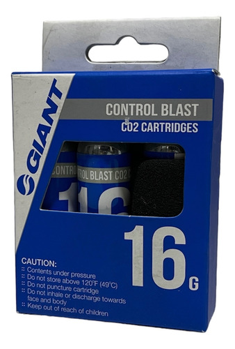 Cartucho Co2 Ciclismo 16g - Pack De 3 Giant