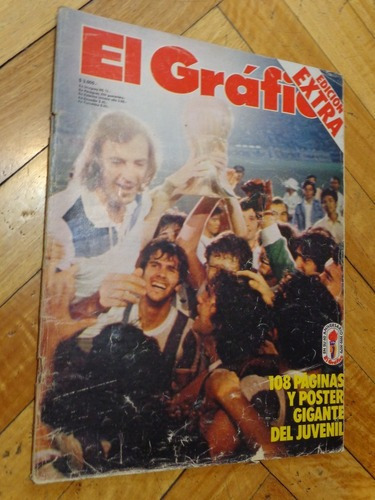 Revista El Gráfico. Argentina Campeón. Mundial Juveni&-.