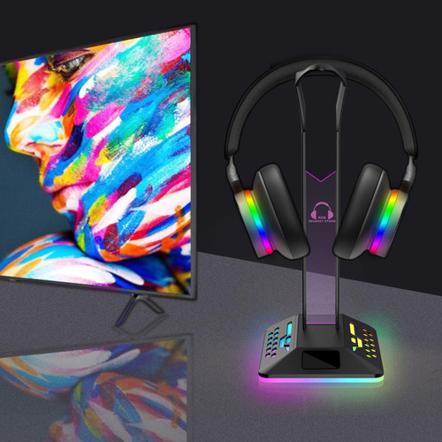 Soporte/base De Audífonos Gaming Para Escritorio Premium
