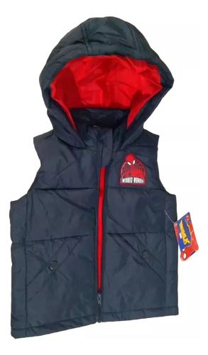 Chaleco Acolchado Y Playera De Spiderman Para Niño