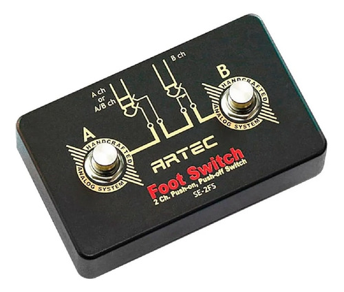 Footswitch Pedal De Corte Guitarra Artec Se-2fs Foot Switch