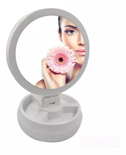 Organizador de Maquillaje con espejo LED – magnoliabeautyvlc