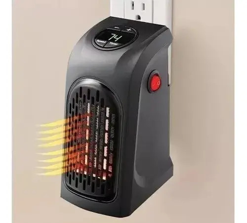 Calentador Portátil Handy Heater 400W Eléctrico Negro Para Habitación