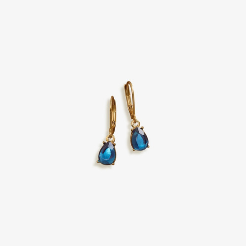 Aretes Azuline Chic Yanbal Baño De Oro 24 Quilates Piedras