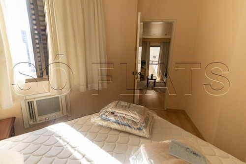 Imagem 10 de 15 de Flat Com Serviços Todo Mobiliado Com 48m², Sem Burocracia, Ideal Para Empresário Ou Estudantes. - Sf35142