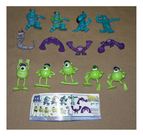 Coleccion Monsters University Grezon Tipo Kinder 13 Figuras (Usado)