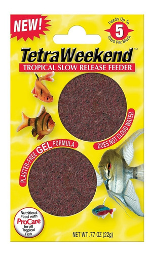 Tetra Alimento En Gel Tetraweekend 24 Gr Acuario Peces Pecera 