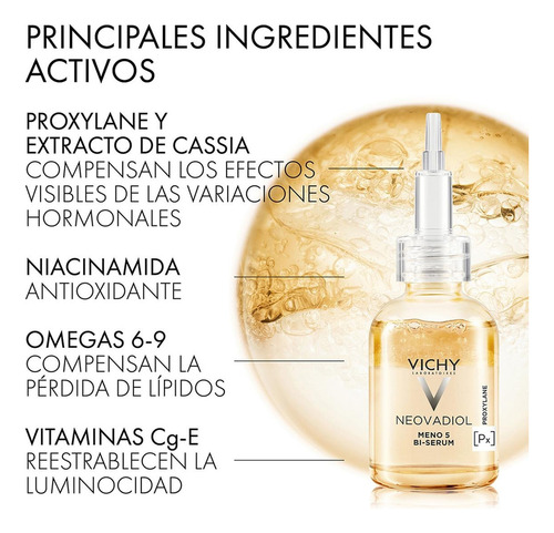Bi-sérum Vichy Neovadiol Meno 5 Post Menopausia Piel 30ml