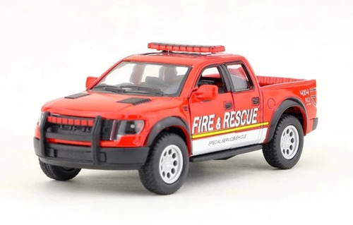 Camioneta De Colección Ford F-150 Fire & Rescue Escala 1:32