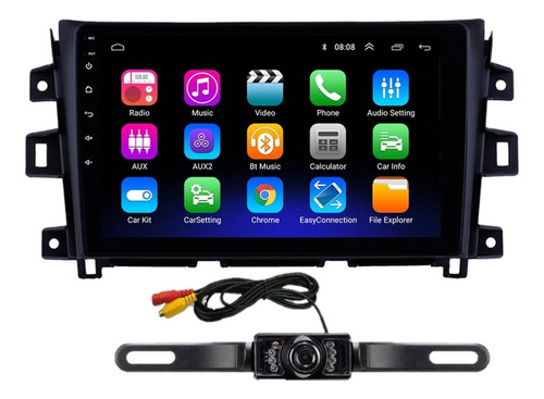 Estereo Android Nissan Navar-frontier 16-21 Camara Porta P