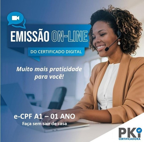 Certificado Digital E-cpf A1 (1 Ano) - Via Videoconferência
