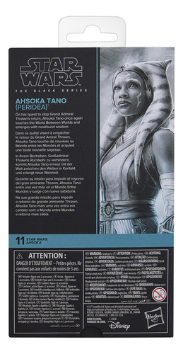 Star Wars The Black Series Figura de acción de Ahsoka Tano (peridea)