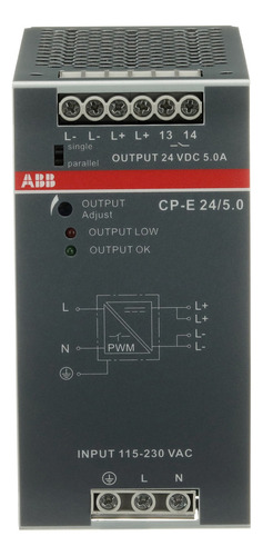 ABBFuente De Alimentacion Salida 24vcc/5a Entrada 90-264vca
