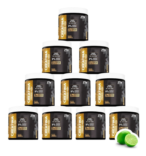 10x Creatina Power Juice 300g Importado - Preço Atacado