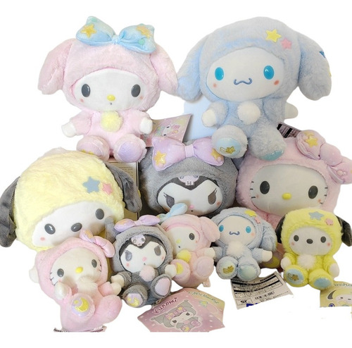 Peluches Sanrio, Edición Pijamas Moon Dreams, Original 