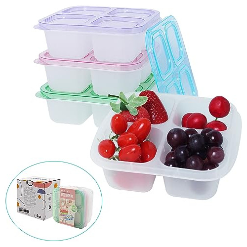 Aimkeoulee 4 Pack Snack Containers With Lids,reusable Wmv2k