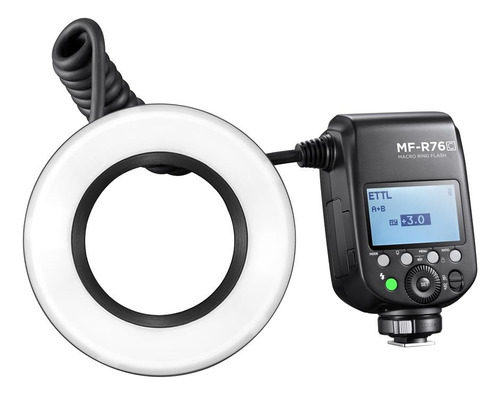 Ring Flash Macro Flashpoint Mf-r76 Cbateria Lithium