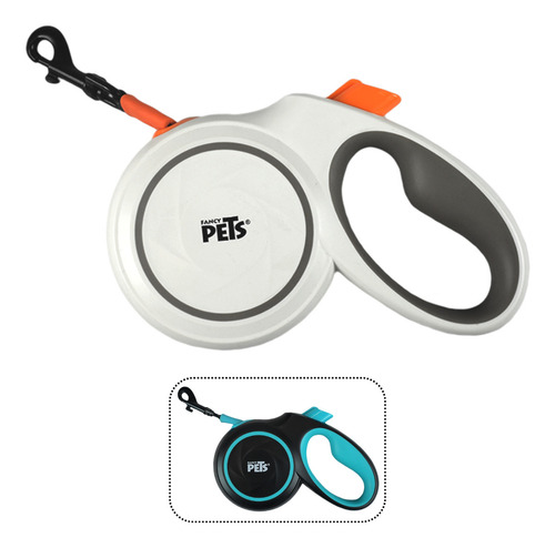 Correa Retráctil Correa Xg Para Mascotas 5m Fancy Pets Color Blanco