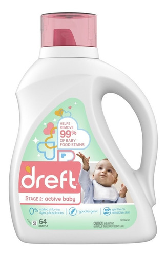 Detergente Concentrado Para Bebes Etapa 2 2.72lts Dreft