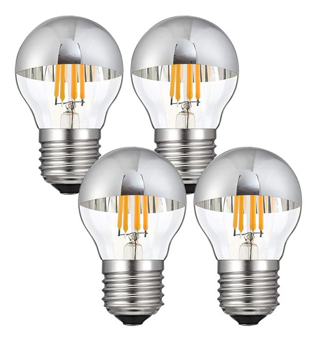 ~? Lx Lighting 4w G45 Edison Led Bombilla Silver Tipped D