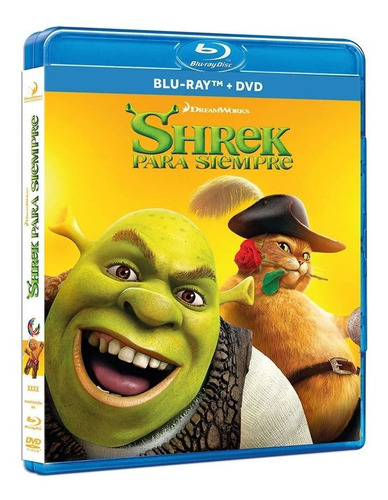 Shrek Para Siempre Pelicula Animada Blu-ray + Dvd