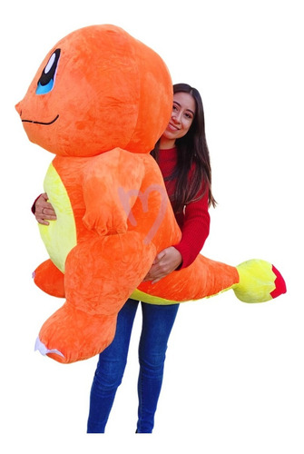 Imagen 3 de 3 de Peluche Charmander Gigante Fuego Pokemon 100cm
