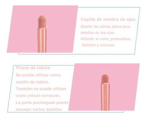 Set De 5 Brochas De Maquillaje De Viaje Portátiles